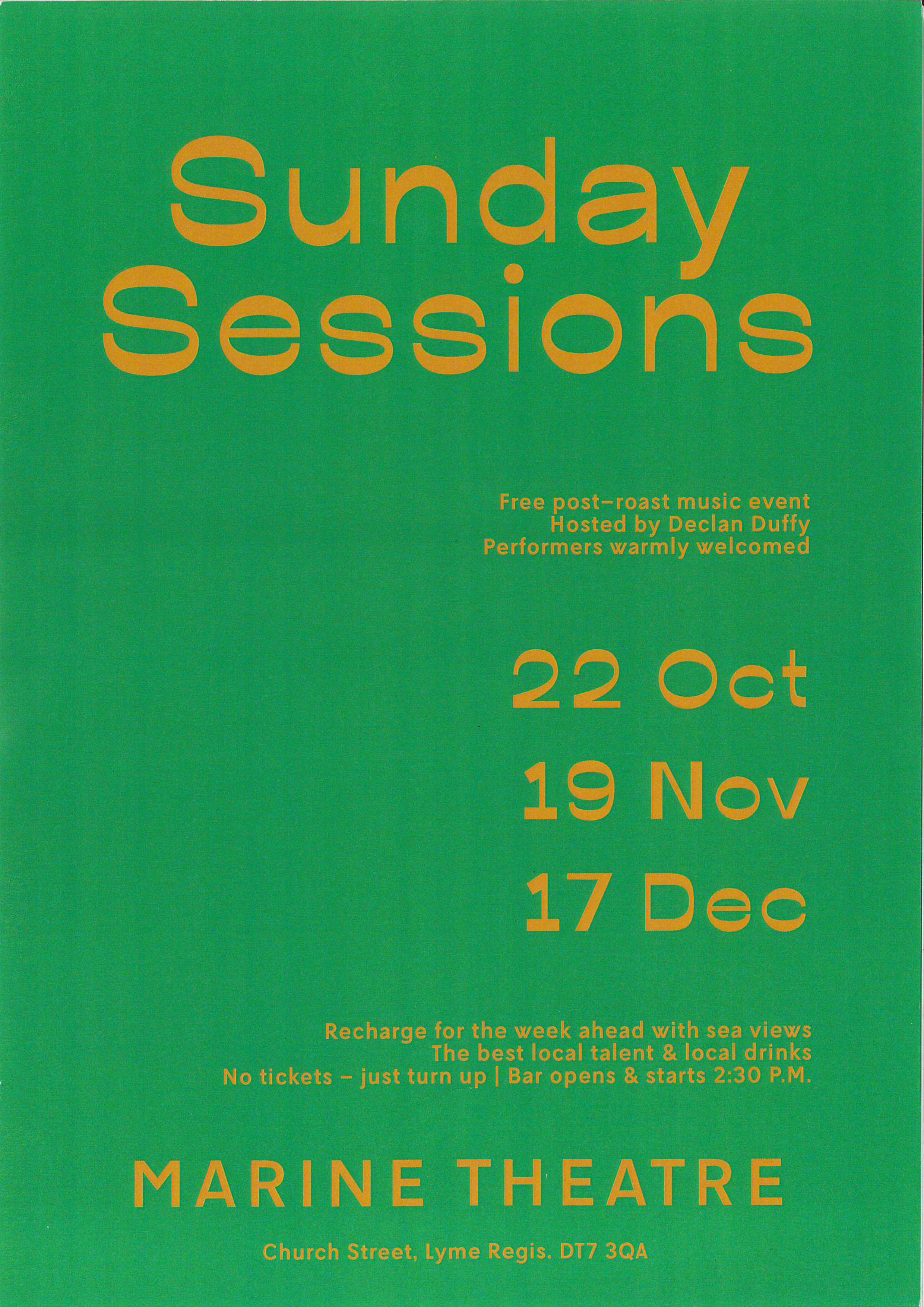 Sunday Sessions Lyme Regis Town Council